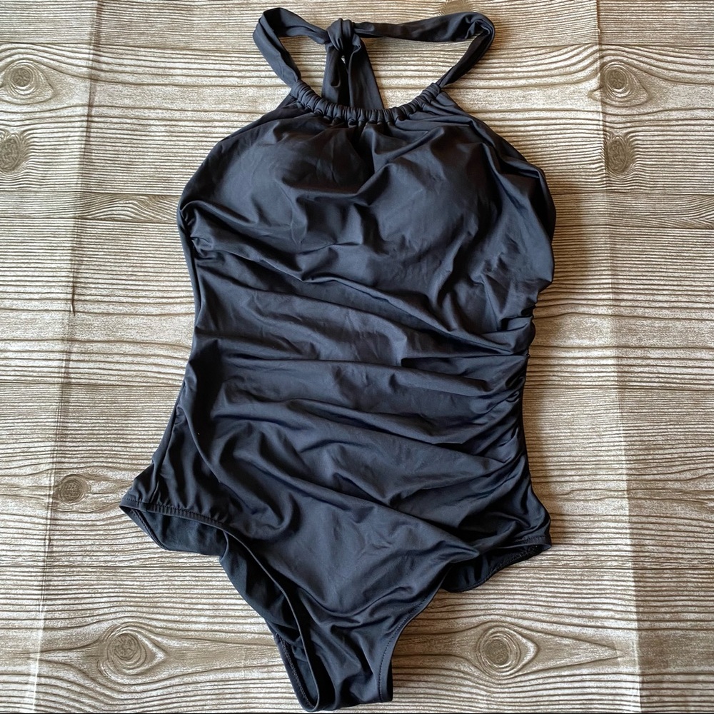 Badgley Mischka One-Piece Black Swimsuit